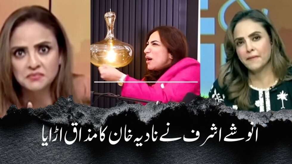 انوشے اشرف نے نادیہ خان کا مذاق اڑایا